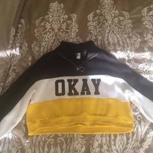 H&M cropped ring jacket